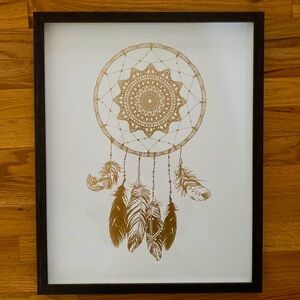 Gold Dreamcatcher Wall Art